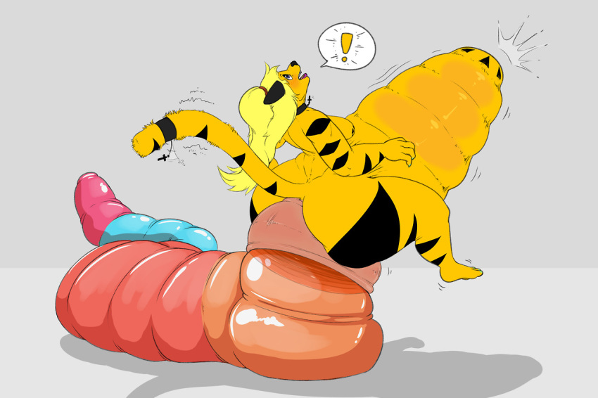 ! anal anal_insertion anthro anus female gummy_worm huge_anus large_insertion stomach_bulge strikeanywhere