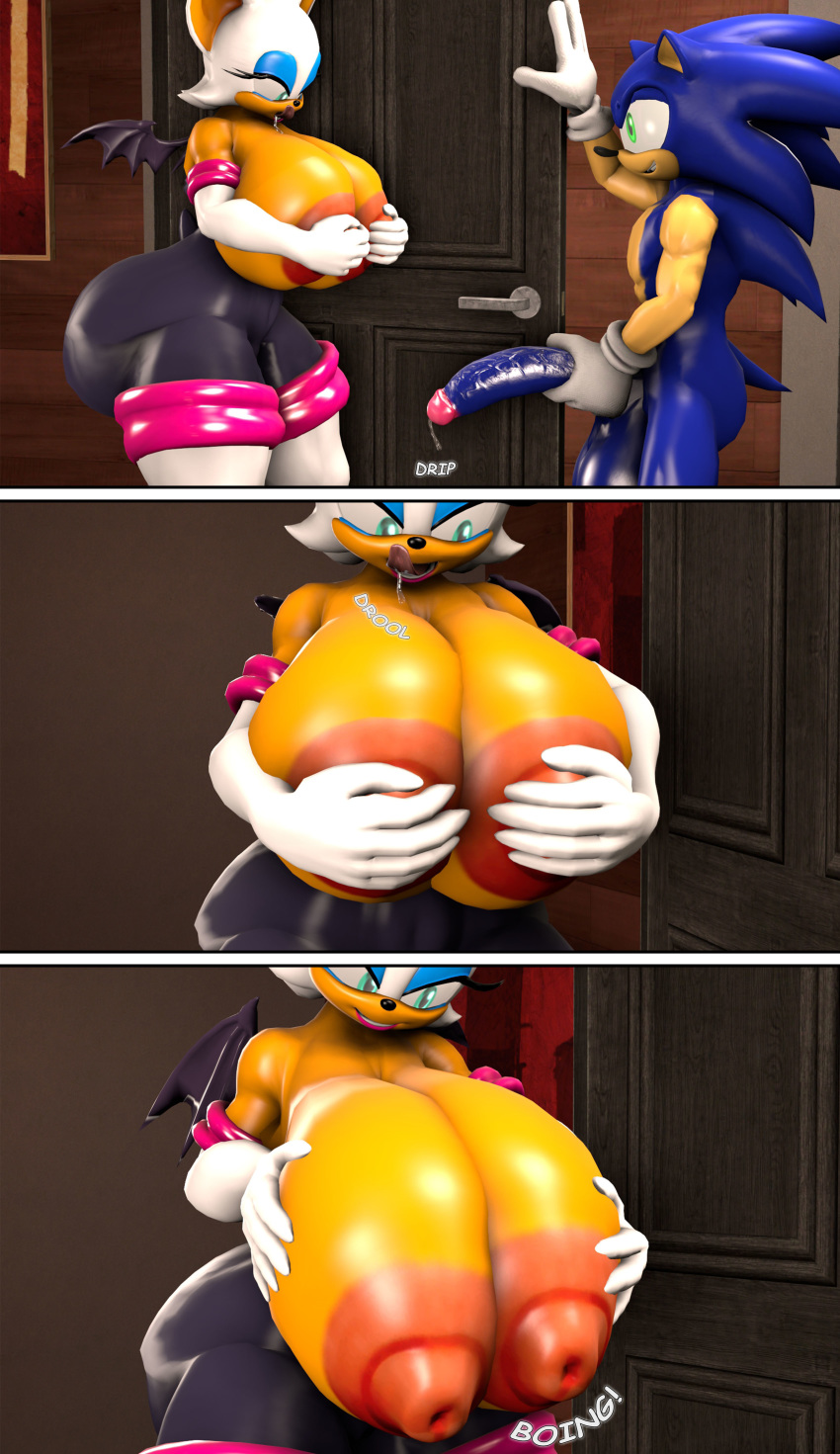 3d 3d_model anthro ass big_breasts big_butt big_penis breast_jiggle breasts comic drooling foreplay hedgehog huge_breasts hyper_breasts hyper_nipples imminent_sex mammal mobian mobian_(species) mobian_bat onomatopoeia penis precum rouge_the_bat sagging_breasts sega sonic_(series) sonic_adventure_2 sonic_the_hedgehog sonic_the_hedgehog_(series) source_filmmaker toxictigerex