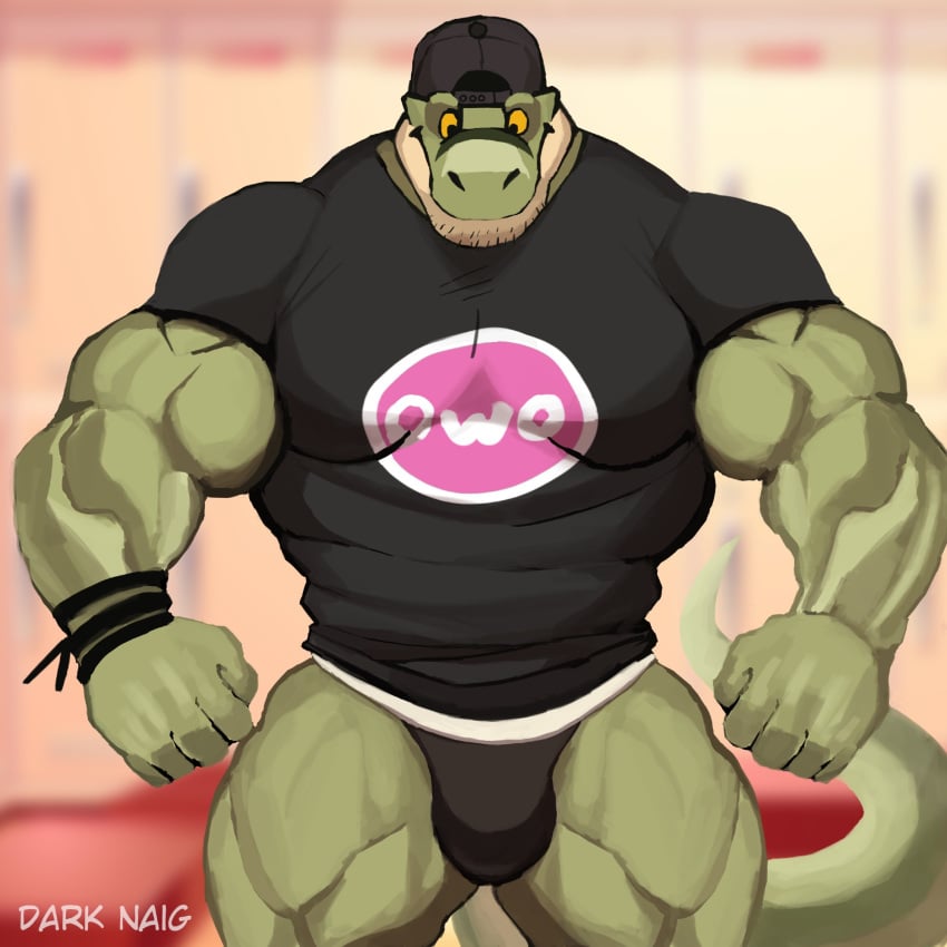 anthro balls bara barazoku bulge darknaigart dinosaur flaccid jace_(darknaig) jockstrap male male_only muscles muscular pantsless penis scalie solo solo_male tyrannosaurid tyrannosaurus tyrannosaurus_rex underwear