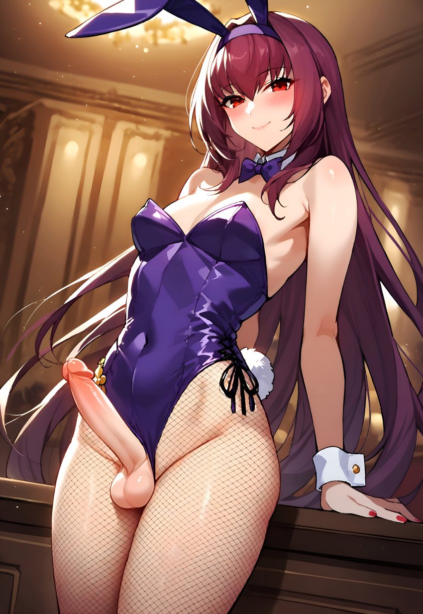 bunny_boy femboy lactation scathach_(fate) sissy tagme trap