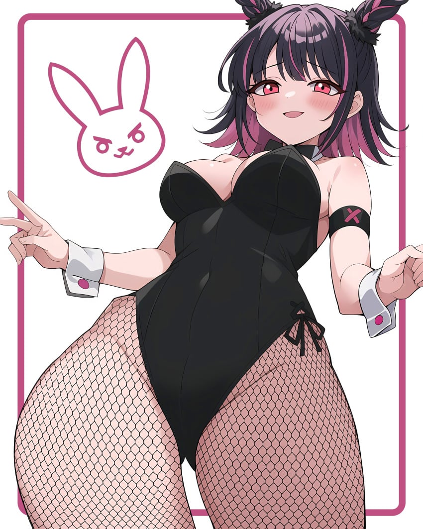 100_kanojo ai_generated blush bunnysuit kimi_no_koto_ga_dai_dai_dai_dai_daisuki_na_100-nin_no_kanojo large_breasts short_hair smile stabletomboy swimsuit the_100_girlfriends_who_really_really_really_really_really_love_you usami_shiina