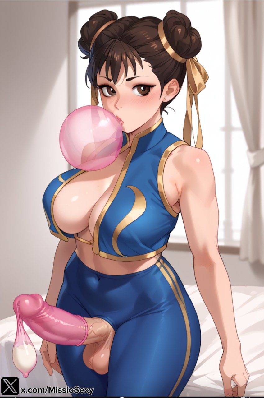 1futa ai_assisted ai_generated ass ass_focus balls bed bedroom big big_ass blowing_bubblegum breast breasts bubble bubble_blowing bubble_gum bubblegum chun-li chun-li_(cosplay) condom condom_balloon condom_filling condom_on_penis cum_in_ass ear erect_penis erection expansion focus fortnite futa_only futa_sans_pussy futanari gum hair huge_cock large looking looking_at_viewer milf miss_io naked nsfw on_bed only orange out penis pov_ass stable_diffusion street_fighter