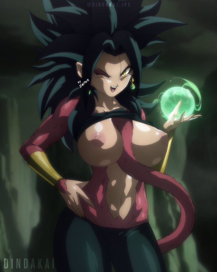 1girls dindakai dragon_ball dragon_ball_super dragon_ball_z kefla saiyan super_saiyan super_saiyan_4 tagme