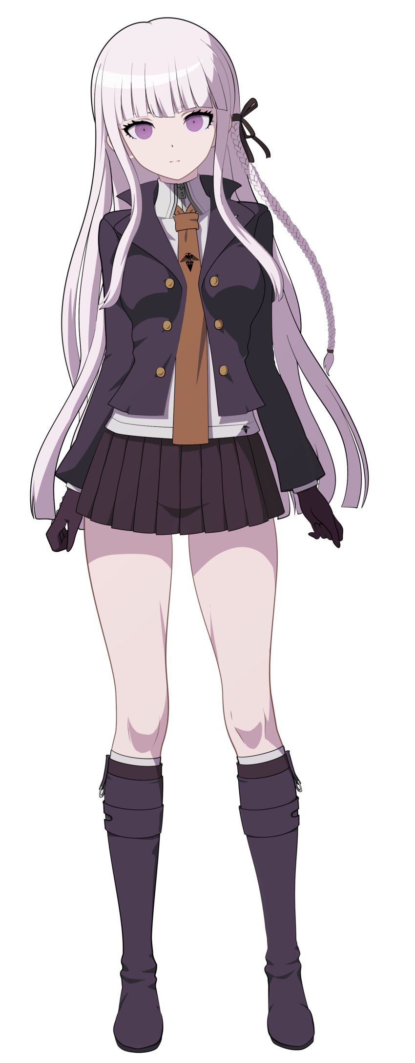 1girls danganronpa danganronpa:_trigger_happy_havoc danganronpa_(series) female female_only fully_clothed human kirigiri_kyouko nanikairu pasya-pasya solo solo_female tagme