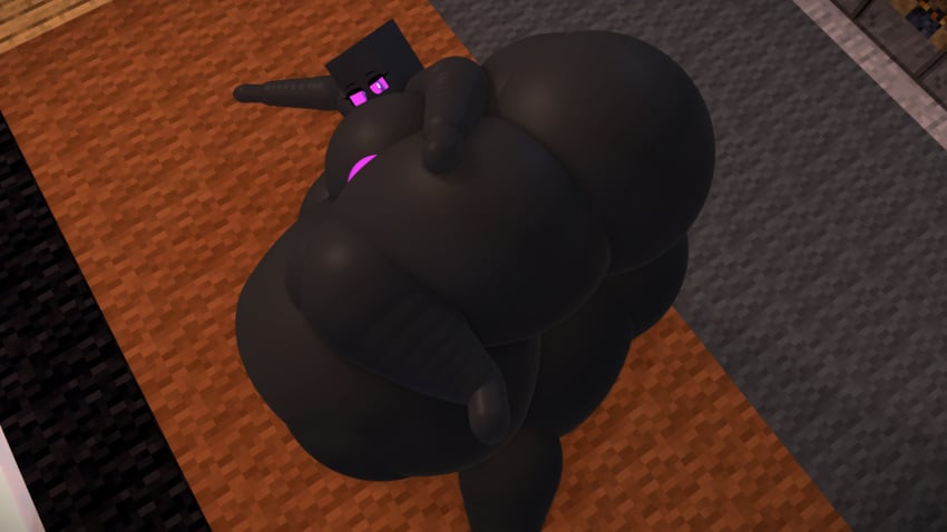 enderlady_(hbtheender) enderwoman hbtheender humanoid hyper_ass hyper_belly hyper_breasts lying_on_ground lying_on_side pregnant purple_areola tagme