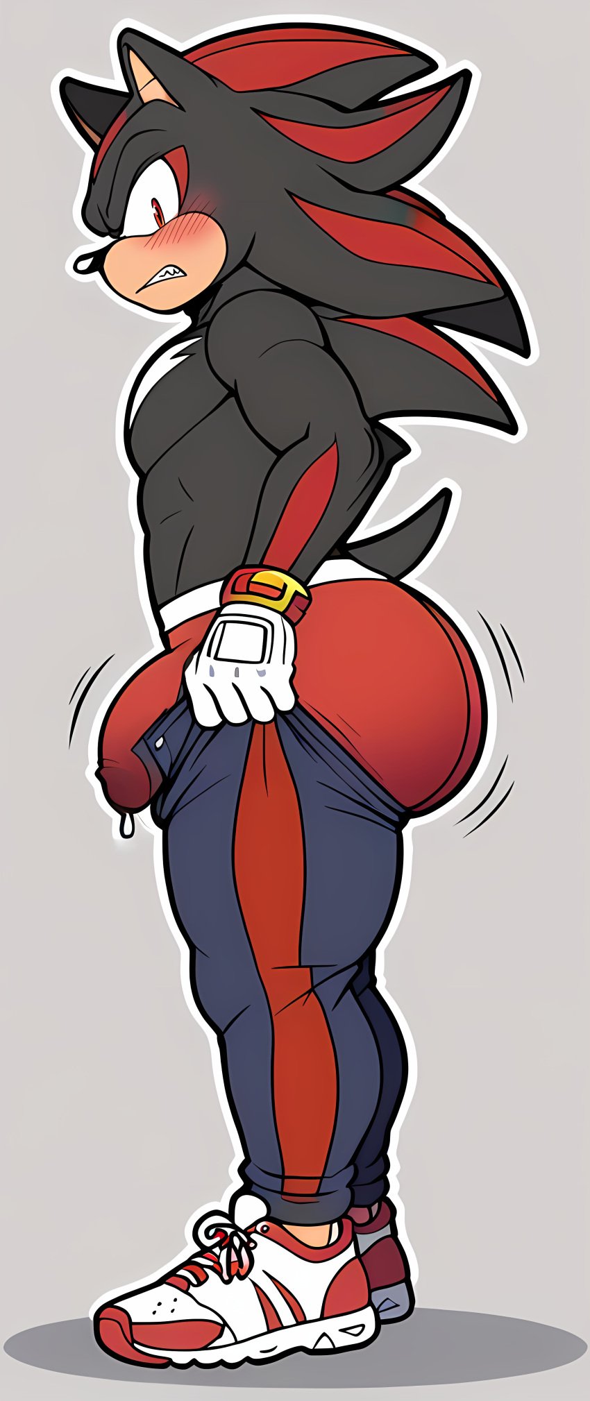 1boy 2d ai_generated angry anthro anthro_furry anthro_male anthrofied ass ass_jiggle ass_out ass_wobble athletic athletic_anthro athletic_male athletic_wear big_ass big_ass_(male) big_ass_cheeks big_butt big_butt_(male) big_butt_cheeks black_body blush blush_lines blushing blushing_at_viewer blushing_male bottomwear_down bottomwear_only bottomwear_pull bubble_ass bubble_booty bubble_butt bubble_butt_(male) butt_cheeks butt_jiggle butt_outline caked_up caught caught_changing caught_off_guard changing changing_clothes changing_clothing cheeked_up cock_outline curvaceous curvy curvy_body curvy_figure curvy_hips curvy_male curvy_thighs dat_ass dick_outline dripping_penis dripping_precum embarrassed embarrassed_male emphasis_lines fat_ass fat_booty fat_butt furry furry_only gay gym_bottomwear gym_clothes gym_clothing gym_pants gym_shoes half-erect hedgehog huge_ass huge_ass_(male) huge_asscheeks huge_butt jiggle jiggling jiggling_ass jiggling_butt kovasai kovasfox large_ass large_butt looking_at_viewer male male_anthro male_focus male_only male_underwear motion_lines multicolored_body muscular muscular_anthro muscular_male pants_down pants_pull pants_too_small penis penis_dripping penis_in_underwear penis_outline plump_ass plump_butt pointless_clothes pointless_clothing precum_drip precum_stain precum_through_clothing precum_through_underwear pulling_clothing pulling_pants pulling_pants_up pulling_up_pants red_body red_eyes red_underwear revealing_clothes revealing_clothing revealing_underwear running_shoes sega shadow_the_hedgehog shirtless shirtless_anthro shirtless_male short_tail side_view simple_background sneakers solo sonic_(series) sonic_the_hedgehog_(series) stable_diffusion tail teeth teeth_clenched teeth_visible thick_ass thick_boy thick_cheeks thick_male thick_thighs thighs tight_pants tight_pants_(meme) topless topless_anthro topless_male visible_teeth white_chest_tuft white_gloves white_outline white_sclera wobble wobbling wobbling_ass wobbling_butt yaoi