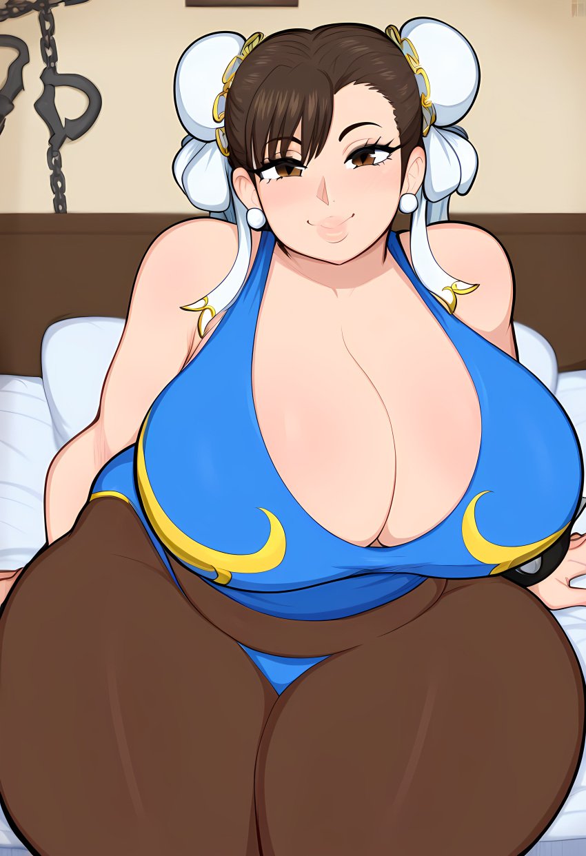 ai_generated chubby chun-li huge_breasts mullon street_fighter