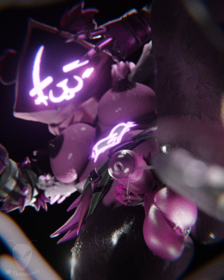 4:5 absurd_res anthro bear blush bodily_fluids breasts cum cum_on_camera epic_games erect_nipples feathers fortnite fortnite:_battle_royale genital_fluids gesture glowing glowing_eyes glowing_markings gynomorph hand_gesture hi_res intersex leaking_cum looking_at_viewer mammal markings nipples pubes raven_team_leader solo sweat v_sign wasplit wet