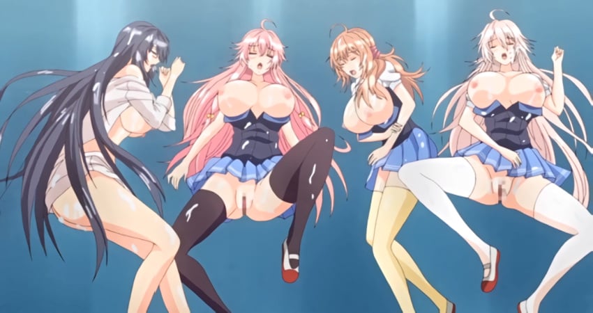 4girls after_masturbation amamiya_akira aota_natsu ass big_ass big_boobs big_breasts big_tits breasts breasts_out breasts_out_of_clothes censored censored_pussy closed_eyes clothed_female cum cum_in_ass cum_in_face cum_on_body cum_on_breasts female female_only female_teacher gigantic_breasts huge_ass huge_breasts inami_mashiro kujou_sakura large_breasts multiple_girls nipples no_panties open_mouth saimin_class school school_uniform schoolgirl stitched teacher teacher_and_student tits