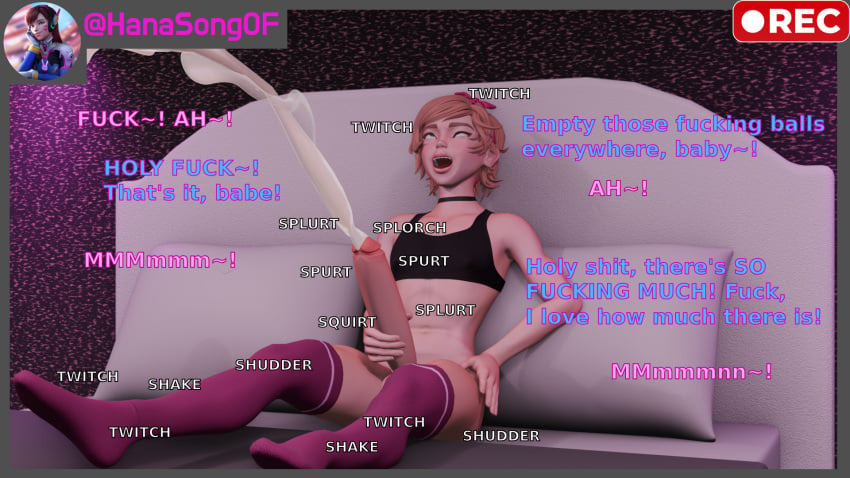 1boy 3d 3d_(artwork) azazel_(dont_bully) bed bedroom blender blender_(artwork) blender_(software) cum cumshot d.va dialogue dont_bully_(artist) excessive_cum femboy femboy_focus filming filming_masturbation huge_cock huge_cumshot hung_femboy jacking_off jerking_off large_penis legs_shaking light-skinned_male looking_pleasured masturbating_on_bed masturbation offscreen_character offscreen_female on_camera original_character overwatch recording recording_video shaking_orgasm shuddering solo_femboy solo_focus solo_male strawberry_blonde_hair text twitching uncontrollable_orgasm uncontrolled_orgasm