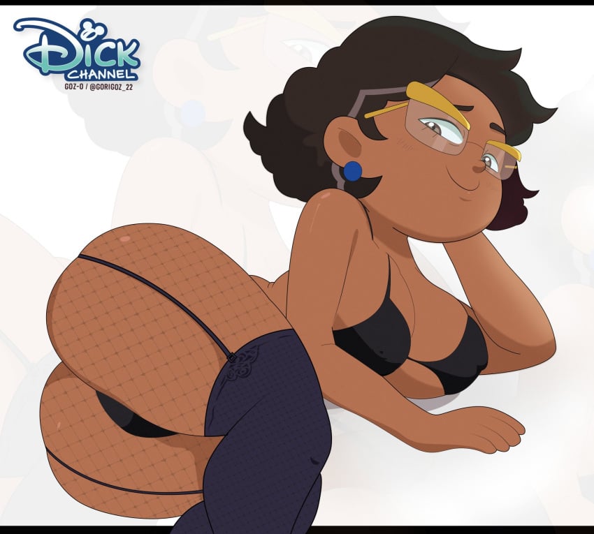 1girls big_breasts brown_hair camila_noceda dark-skinned_female dark_skin disney gosgoz latina mature mature_female milf mother the_owl_house thick_thighs underwear