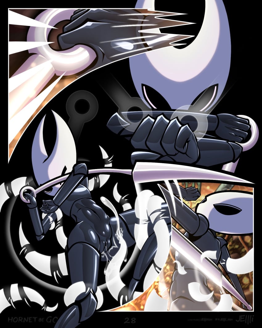 hollow_knight hornet_(hollow_knight) jellli tagme tentacle the_infection_(hollow_knight)