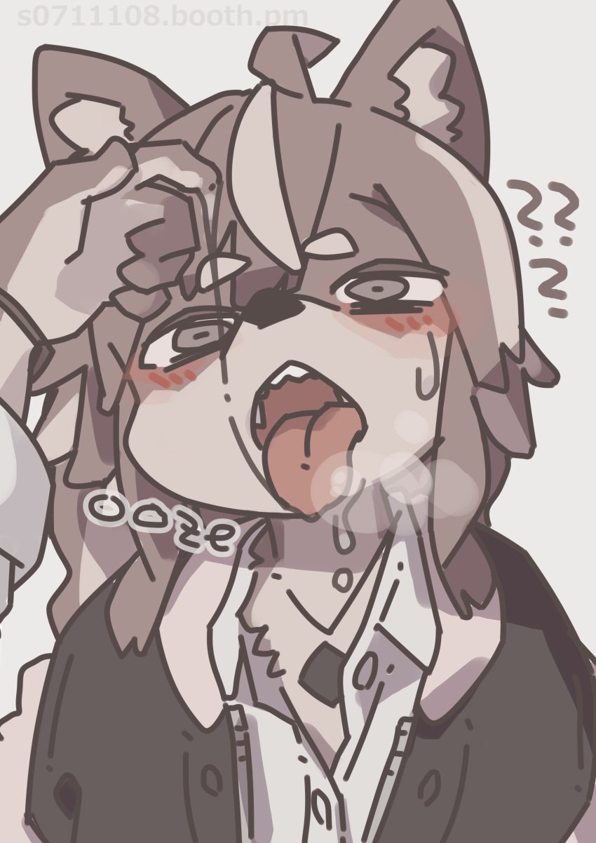 breath canine drool_string drooling furry s0711108_(artist) tongue tongue_out wolf yagi_the_goat