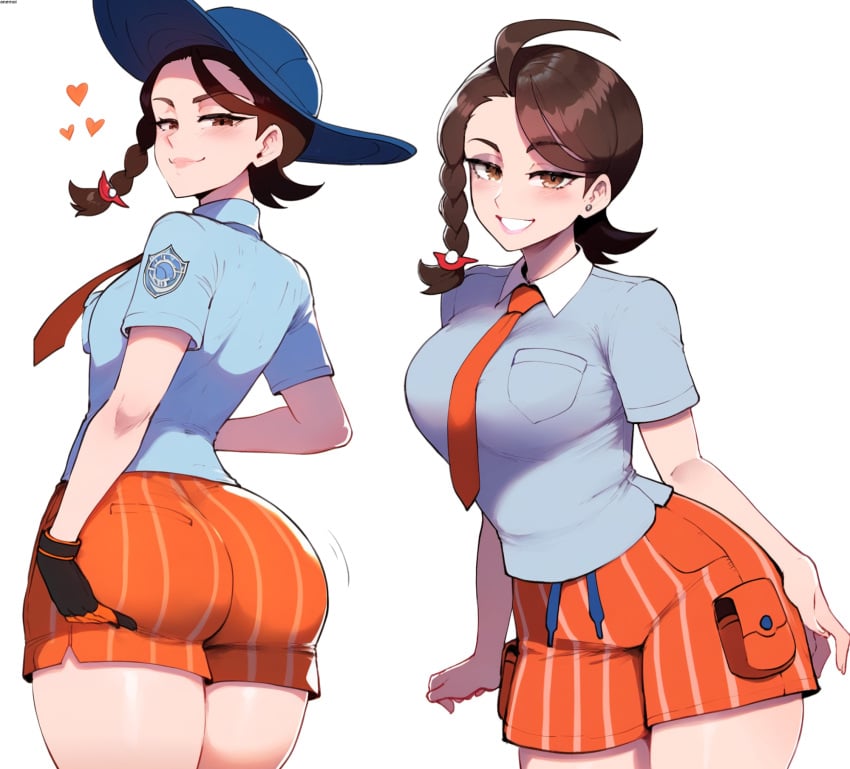 1girls 2024 2024s ai_generated anemoi ass ass_grab braid breasts butt butt_grab female female_focus female_only gameplay_mechanics gen_9_pokemon generation_9_pokemon juliana_(pokemon) nintendo pokémon pokemon pokemon_(franchise) pokemon_(game) pokemon_(trainer) pokemon_sv school_uniform tagme thick_thighs thighs