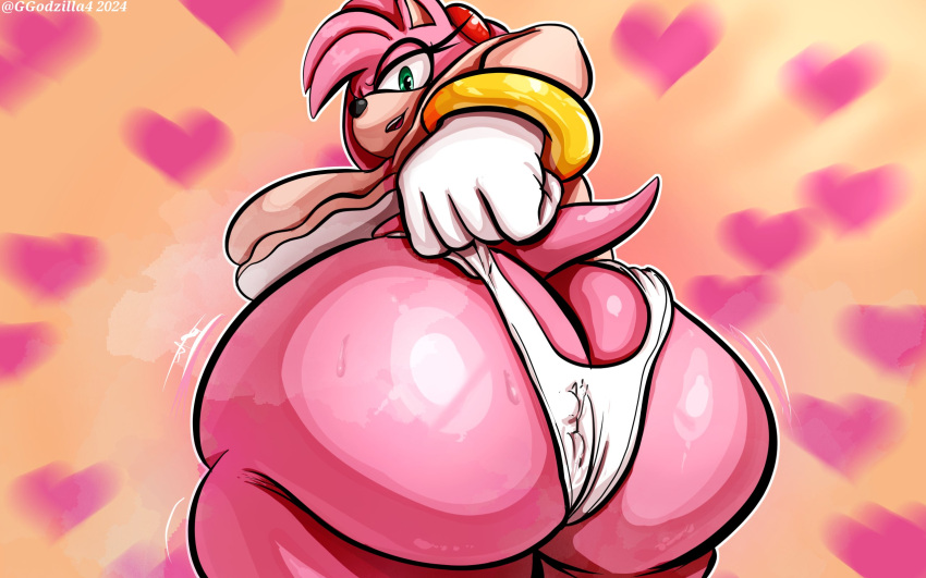 1girls amy_rose anthro between_buttocks furry general_godzilla ggodzilla4 hedgehog huge_breasts hyper hyper_ass in_panties looking_back sonic_(series) sonic_the_hedgehog_(series) tagme thick_thighs