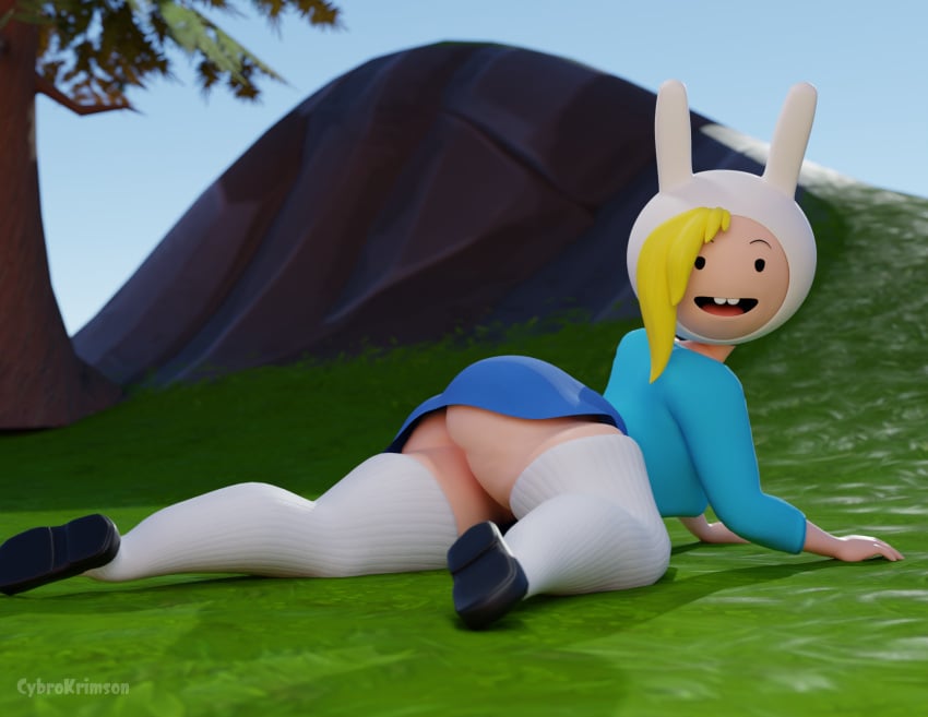 3d adventure_time ass blender cybrokrimson fionna_and_cake fionna_campbell fionna_the_human_girl jojomingles thick_ass thick_thighs