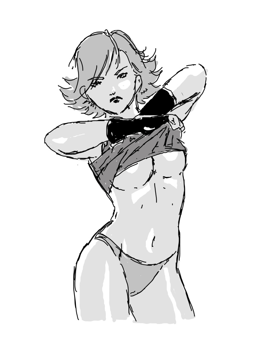 bare_legs escape jail_cell meryl_silverburgh metal_gear metal_gear_solid panties pantless pencil_(artwork) prison_cell prisoner rough_sketch sketch taking_clothes_off underboob