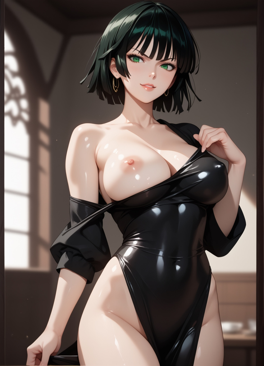 1girls 2d ai_generated ass athletic athletic_female bare_shoulders belly big_ass big_breasts black_dress black_hair bob_cut breasts cameltoe chest curvy curvy_figure cute cute_face dark_hair detailed exposed_breasts eyelashes eyeshadow female female_only fit fit_female focus fubuki_(one-punch_man) green_eyes high_quality huge_breasts leaking_nipples legs light-skinned_female light_skin lips lipstick looking_at_viewer makeup mascara mature medium_hair midriff nero100 nipples nude one-punch_man pale-skinned_female pale_skin posing pussy sagging_breasts seductive seductive_look sitting stable_diffusion standing tagme thick_ass thick_butt thick_thighs thighs tight_clothing tits_out wide_hips