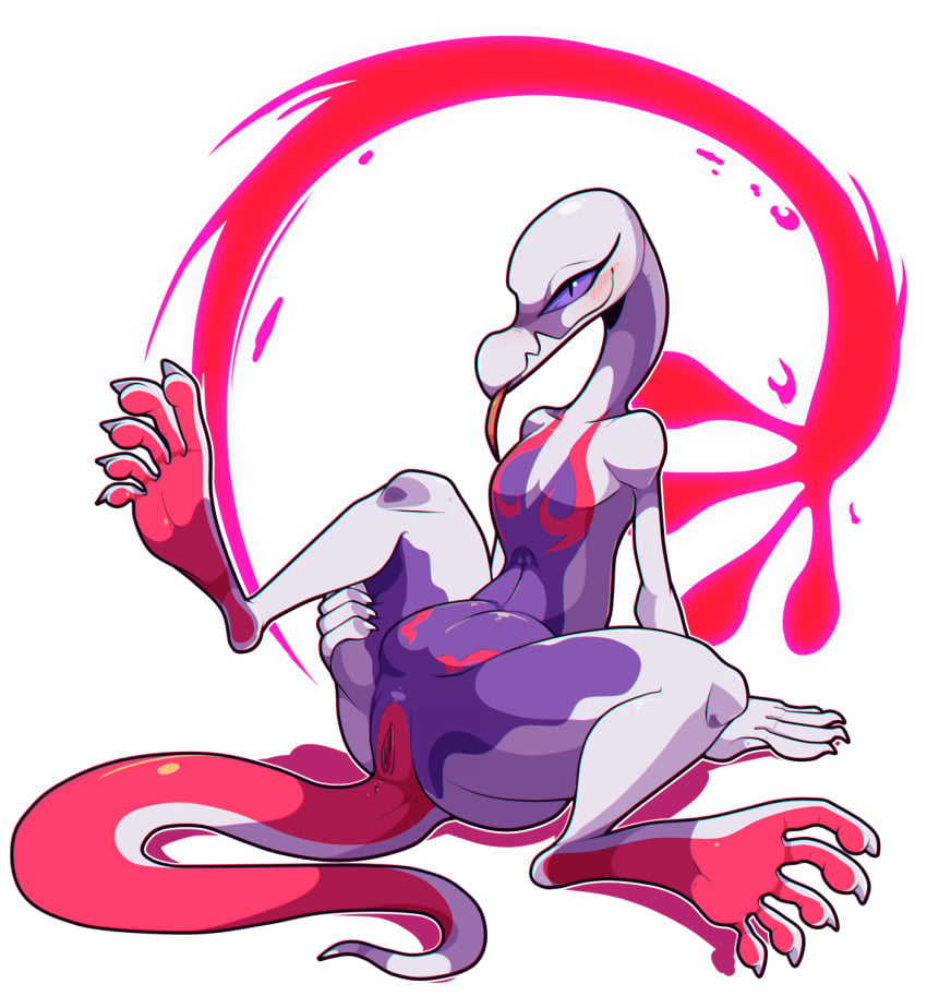 1girls 2017 5_toes alternate_color anthro blush claws feet female hi_res long_toes nintendo nude pink_skin pokémon_(species) pokemon pokemon_(species) pokemon_sm purple_skin pussy salazzle scalie shiny_pokemon shiny_salazzle smile snappygrey soles solo spread_legs spreading toe_claws toes tongue tongue_out video_games white_skin