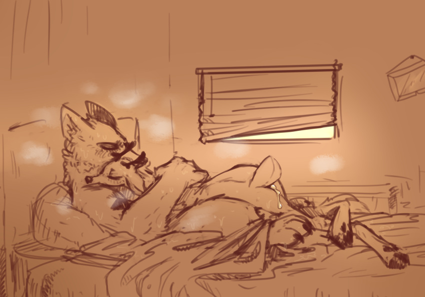 al_(weaver) anthro black_and_white blush canine cervine cum deer disney duo female male mammal monochrome nobby_(artist) pack_street rough_sketch sex sketch straight velvet_roe_(weaver) zootopia