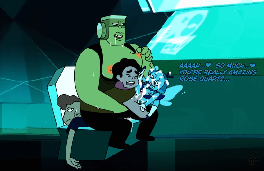 alien aquamarine_(steven_universe) blue_skin cartoon_network clothed clothing cum cum_in_pussy cum_inside cum_on_body cum_overflowing erection female forced gem_(species) gem_fusion heart jonnyjonnino lars_barriga male partially_clothed penetration penis pussy rape sex steven_quartz_universe steven_universe stuck_together_(steven_universe) text topaz_(steven_universe) vaginal_penetration