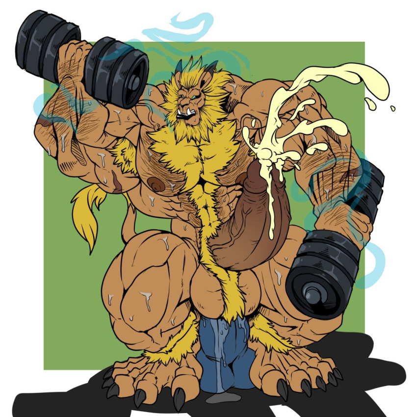 arody digimon hung_bottom leomon male_only tagme