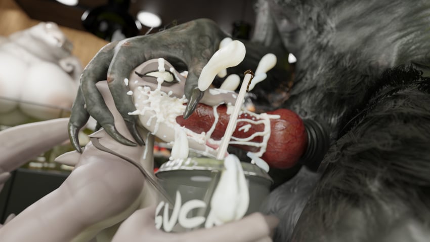 16:9 3d_(artwork) absurd_res animal_genitalia animal_penis anthro balls barista beverage big_balls big_breasts big_eyes big_penis blender_(artwork) blurred_background bodily_fluids breasts cafe canid canine canis claws clothing coffee coffee_cup coffee_mug container crocodile crocodilian cum cum_in_mouth cum_inside cup digital_media_(artwork) dominant dominant_male duo english_text equid equine equine_genitalia equine_penis erection excessive_cum excessive_genital_fluids fellatio female fingers fur genital_fluids genitals grey_body grey_fur grey_skin group hand_on_head hi_res huge_balls huge_breasts huge_cock huge_filesize humanoid irrumatio knot male male/female mammal nipples nude open_mouth oral oral_penetration penetration penile penis photo public public_sex red_penis reptile scalie sex side_view size_difference smile spikes submissive submissive_female sucking tail teeth text thick_tail tongue topwear trio vozhd widescreen wolf