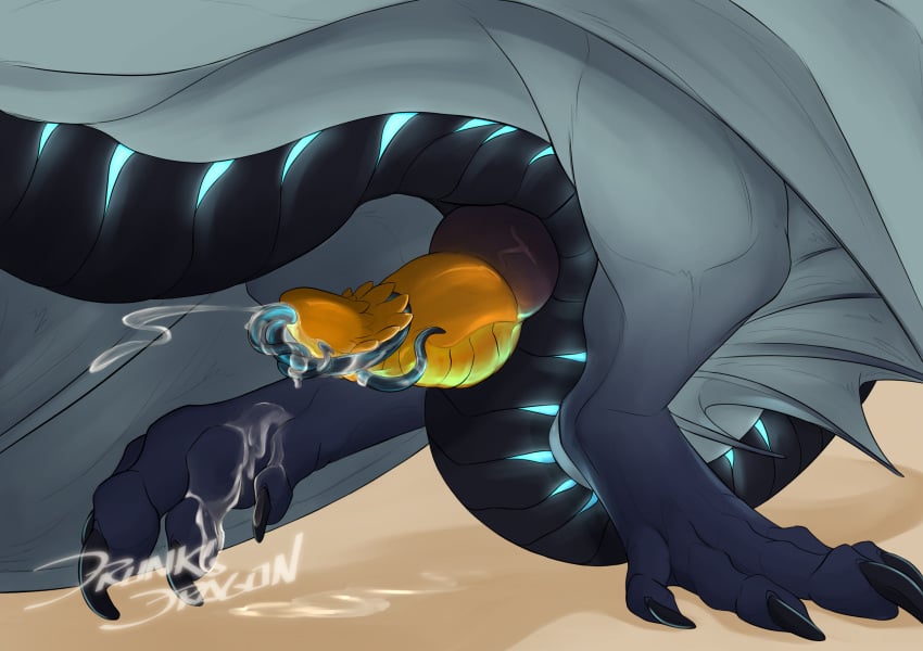 bodily_fluids cum cum_on_feet cum_on_ground cum_on_own_feet cum_on_self cumshot dragon drunksdragon ejaculation erection european_mythology feet feral frexton genital_fluids genitals hi_res infestation male mythological_creature mythological_scalie mythology parasite penile_spines penis scalie solo urethra_worm urethral western_dragon worm