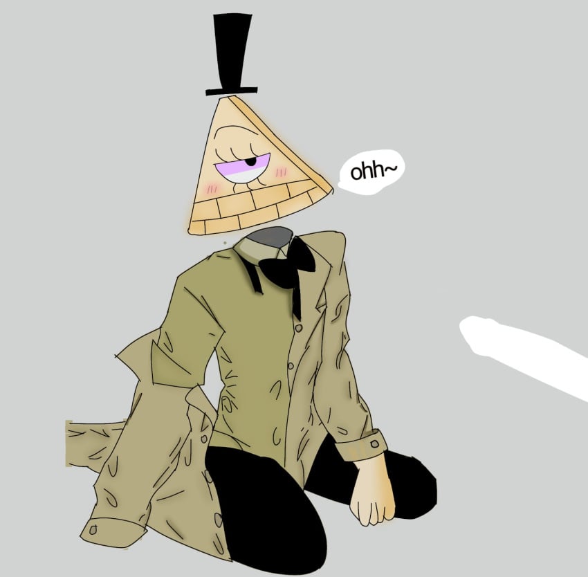 big_penis bill_cipher human_bill one_eye penis sitting