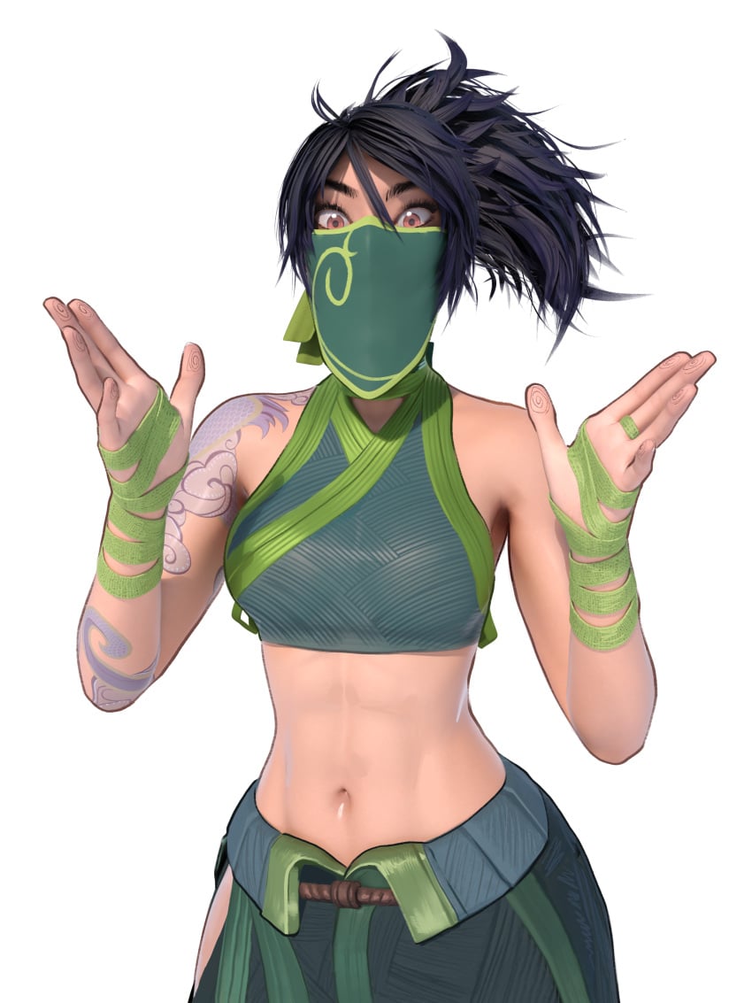 1girls 3d abs akali athletic_female big_butt big_thighs bikini black_hair bra breasts curvy curvy_body curvy_female female female_focus female_only fit_female hair hands league_of_legends light_skin light_skinned_female masked_female measuring popogori riot_games showing skinny_waist slim_waist solo solo_female solo_focus tattoo thick_legs thick_thighs thighs wide_hips