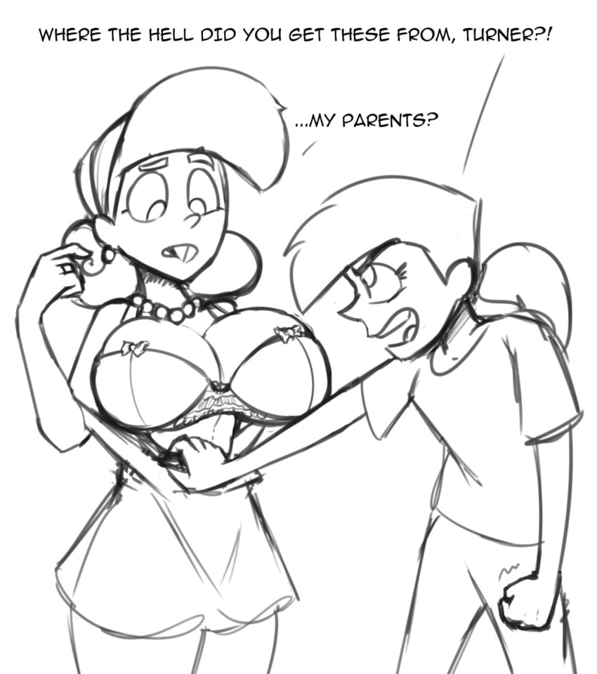 1girls big_breasts bra buckteeth clothing dat_ass dunnhierdraws female female_only gender_transformation genderswap_(mtf) human milf nickelodeon rule_63 shirt_pull smooth_skin solo solo_female the_fairly_oddparents tight_pants timantha timmy_turner vicky_(fairly_odd_parents)