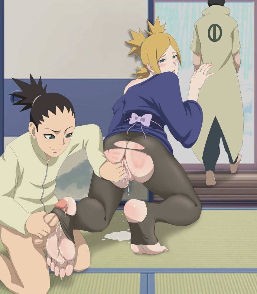 (kingofwindd) 1girls 2boys adult_and_teenager ass ass_focus bent_over boruto:_naruto_next_generations cheating cheating_wife clothed_sex cucked_by_own_son cuckold duo_focus embarrassed exposed_ass family father_and_son feet fetish fingering fingering_partner fingering_pussy foot_fetish foot_focus foot_play foot_worship footjob hiding husband_and_wife incest indoors japanese_house jifeng_ba_zhe kimono kneeling legwear long_toes male/female mature_female milf moaning mother_and_son multiple_boys nara_shikadai nara_shikamaru naruto naruto_(series) netorare ntr older_female older_woman_and_younger_boy pantyhose penis sliding_doors soles spank_marks spanked_butt stealth_sex stirrup_legwear stockings stormtrooper_(kingofwindd) temari toeless_legwear toes torn_clothes torn_pantyhose waving waving_hand wet_pussy younger_male