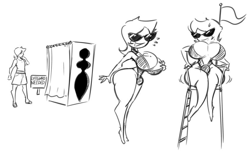 bimbo bimbo_body bimbofied bulge disney dollification dunnhierdraws gender_transformation huge_ass huge_breasts knick_knack mtf_transformation permanent_smile pixar smile sunglasses sunnification thick_thighs thin_waist transformation transformation_sequence wide_hips