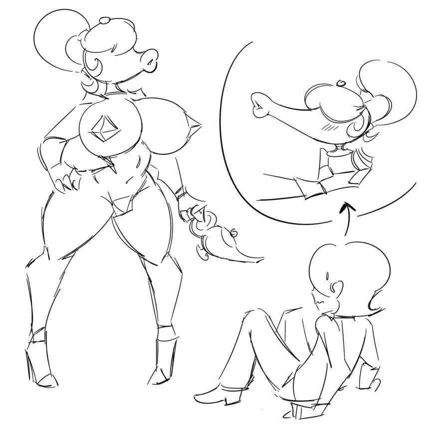 1boy anthro anthrofied ass_expansion breast_expansion dunnhierdraws genie genie_lamp hair_growth huge_ass huge_breasts lip_expansion lips pre-transformation tagme thick_lips thick_thighs thigh_expansion transformation wide_hips