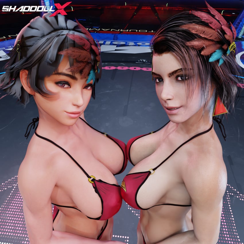 azucena_milagros_ortiz_castillo big_breasts breast_to_breast breasts brown_skin josie_rizal shaddoll_x tekken tekken_8