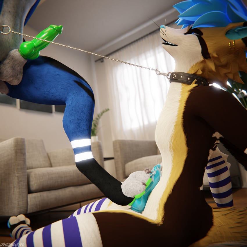 1:1 3d_(artwork) 4k absurd_res animal_genitalia animal_penis anthro anthro_on_anthro arm_warmers armwear balls biped black_body black_fur blender_(artwork) blender_cycles blue_body blue_fur blue_penis bodily_fluids brown_body brown_fur canid canine canine_genitalia canine_penis canis claws clothed clothing cock_and_ball_torture collar cum cum_dripping_from_penis cum_on_belly cum_on_body cum_on_penis depth_of_field digital_media_(artwork) dominant dragonplayer duo erection feet foot_fetish foot_on_penis foot_play footjob fox fur furrmox genital_fluids genital_torture genitals green_penis grey_body grey_fur hair hi_res hindpaw inside knot leash leash_pull leashed_collar leg_warmers legwear living_room male male/male mammal mintflake multicolored_body nude on_ground on_one_leg open_mouth orgasm paws penis reflection rexouium sex sitting sitting_on_ground slim slim_anthro slim_male slim_sub smile standing submissive submissive_male tail trampling white_body white_fur yellow_body yellow_fur