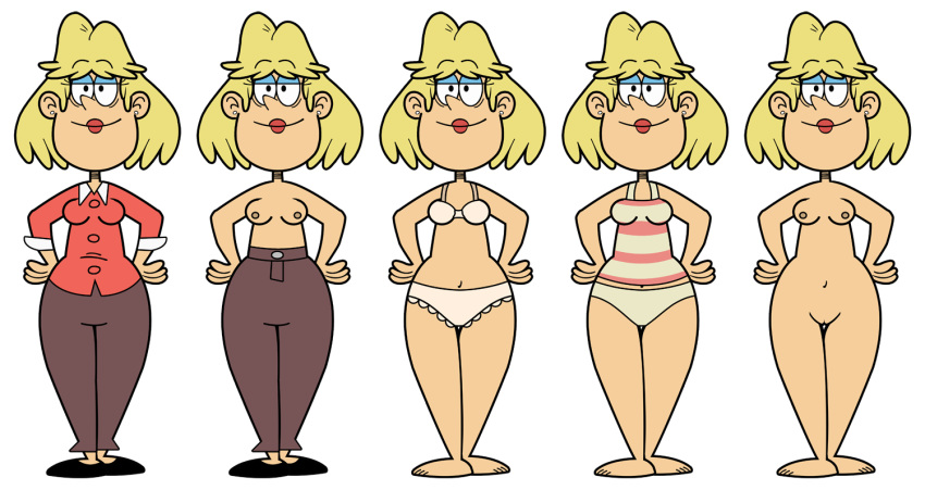 female nickelodeon no_pants nude rita_loud sprite sprite_sheet straight_hair the_loud_house transparent_background