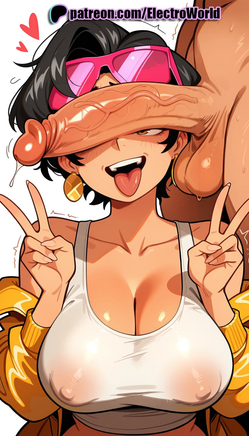1boy 1girls 2025 ai_generated artist_name breasts breasts breasts bust chest cleavage cock covered_nipples cum dick double_v earrings electroworld erection exposed_nipples eyewear_on_head female foreskin goggles hat hi_res high_quality high_resolution highres huge_cock jewelry jubilation_lee jubilee large_penis large_testicles marvel nipples nipples_outside patreon patreon_username penis penis_awe penis_on_face precum see-through shirt solo_focus stable_diffusion straight sunglasses testicles tinted_eyewear tongue tongue_out trembling twitching_penis uncensored v veiny_penis w watermark x-men x-men_97