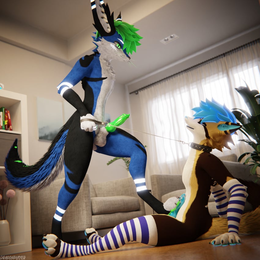 1:1 3d_(artwork) 4k absurd_res animal_genitalia animal_penis anthro anthro_on_anthro arm_warmers armwear balls biped black_body black_fur blender_(artwork) blender_cycles blue_body blue_fur blue_penis bodily_fluids brown_body brown_fur canid canine canine_genitalia canine_penis canis claws clothed clothing cock_and_ball_torture collar cum cum_dripping_from_penis cum_on_belly cum_on_body cum_on_penis depth_of_field digital_media_(artwork) dominant dragonplayer duo erection feet foot_fetish foot_on_penis foot_play footjob fox fur furrmox genital_fluids genital_torture genitals green_penis grey_body grey_fur hair hi_res hindpaw inside knot leash leash_pull leashed_collar leg_warmers legwear living_room male male/male mammal mintflake multicolored_body nude on_ground on_one_leg open_mouth orgasm paws penis reflection rexouium sex sitting sitting_on_ground slim slim_anthro slim_male slim_sub smile standing submissive submissive_male tail trampling white_body white_fur yellow_body yellow_fur