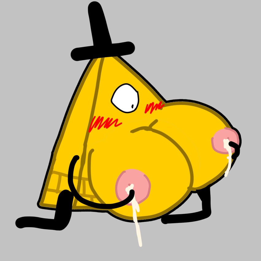 bill_cipher blush corruptedftm_(artist) failed_attempt gravity_falls huge_breasts hyper_breasts lactation leaking_milk lmao trying_not_to_lactate