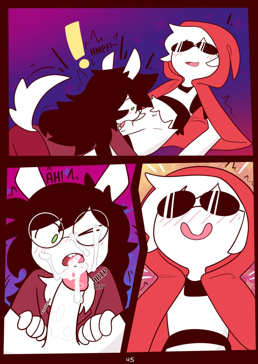 blowjob cum cum_on_face dave_strider drawz_artz homestuck jade_harley miscon