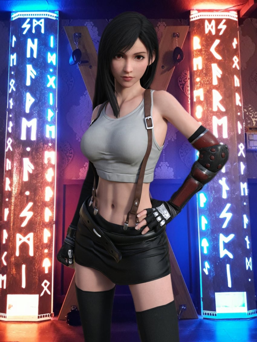 3d bdsm_gear bondage final_fantasy final_fantasy_vii final_fantasy_vii_remake tagme tifa_lockhart