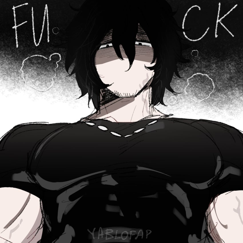 black_hair muscles shirt tagme yablofap