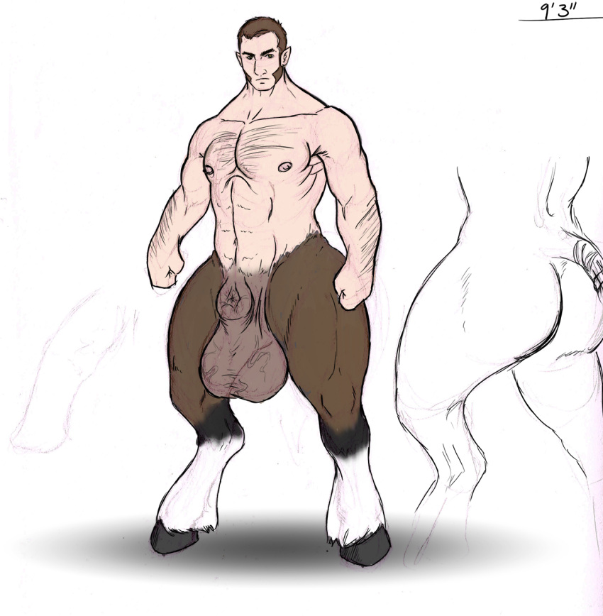 balls big_balls big_penis male male_only morguntheorc nude penis satyr sheath solo solo_male