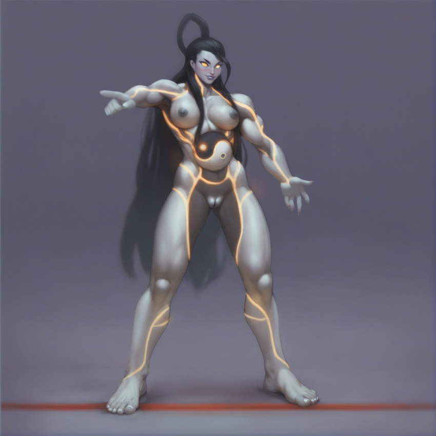 ai_generated breasts cyborg feet muscular_female pussy seth_(doll_unit_0) seth_(street_fighter) street_fighter tall_female