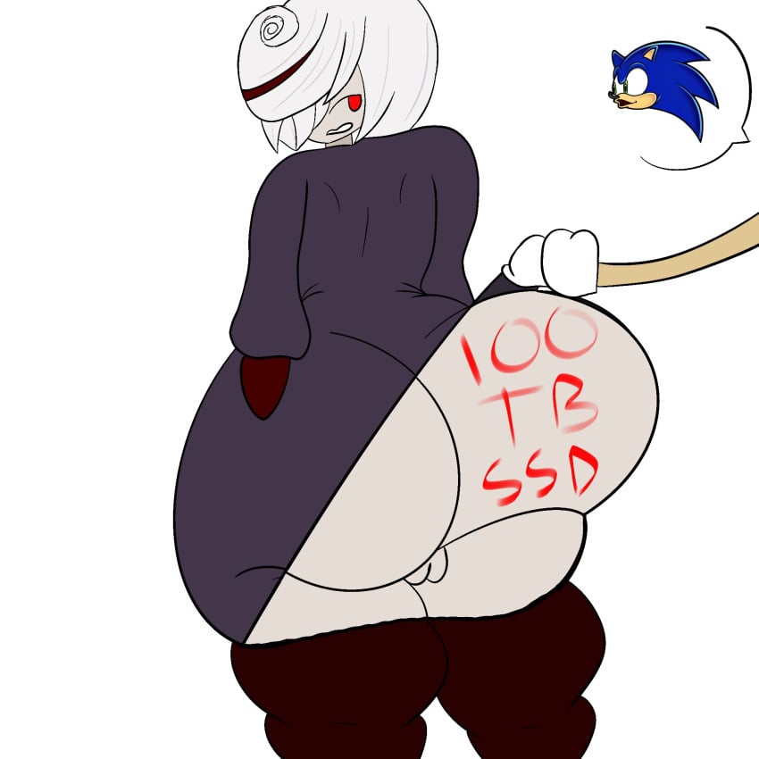 1boy 1girls ass ass_focus big_ass big_butt booty curvydoodles dress female huge_ass huge_butt lifting lifting_dress lifting_skirt male pog pogchamp poggers sage_(sonic_frontiers) sonic_(series) sonic_frontiers sonic_the_hedgehog sonic_the_hedgehog_(series) storage thick thick_ass thick_thighs tight_clothing tight_dress writing_on_ass