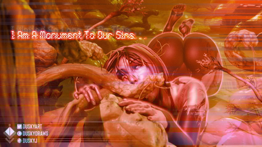 3d blowjob blue_hair brainwashing bubble_butt cock_worship corruption cortana dream duskyart english_text feet halo halo_(series) hologram mind_break mind_control patreon_username prone red_skin softcore technology tentacle text the_flood virus