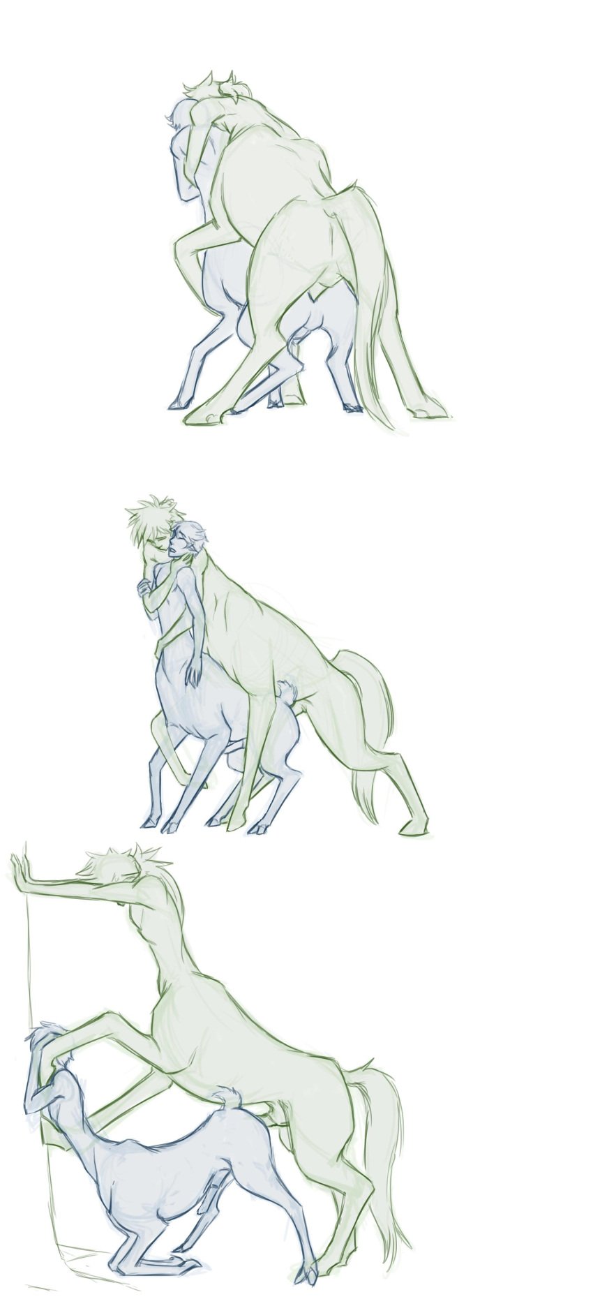 absurd_res animal_genitalia animal_penis bandai_namco bent_legs centaur cervine_genitalia cervine_penis deer deer_taur duo equid equid_taur equine_genitalia equine_penis erection european_mythology from_behind_position genitals greek_mythology hi_res hug humanoid_taur male male/male mammal mammal_taur mikleo_(tales_of) mounting mythology penetration penis peregr1ne sex sorey_(tales_of) tales_of_(series) tales_of_zestiria taur taur_on_taur taur_penetrated taur_penetrating