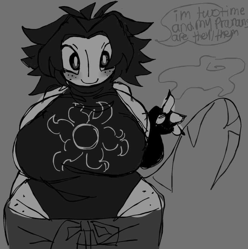 big_eyes boobs_bigger_than_head forsaken_(roblox) looking_at_viewer messy_hair pants_pull pants_pulled_down pronouns roblox roblox_game robloxian scorepets sharp_nails stated_pronouns stated_sexuality tagme tail tits_bigger_than_head two_time_(forsaken)