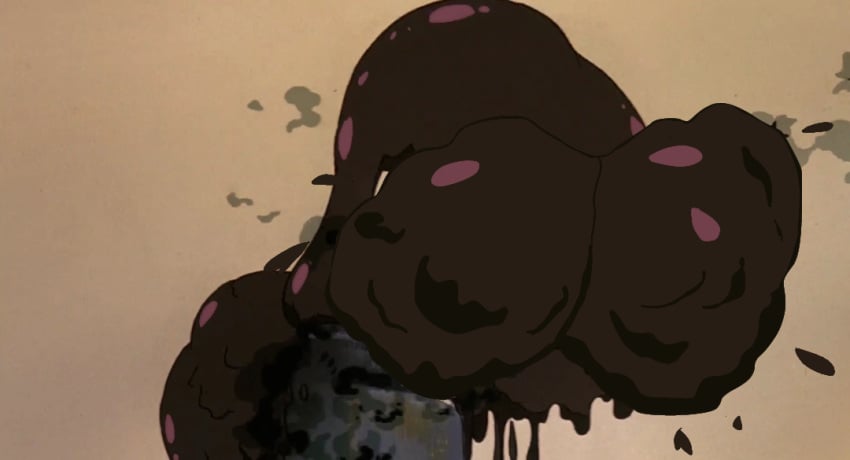 breast_expansion breast_growth drinking expansion featureless_breasts female ferngully goo goo_creature goo_girl hexxus inflation rule_63 screenshot_edit slime slime_girl slime_monster slurping smoke sucking